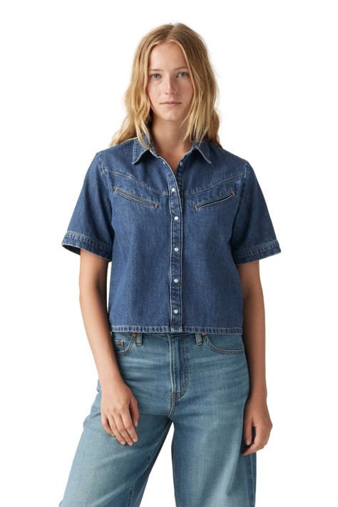 Camisa Mujer Rinoa Camp Shirt Azul Levis 001SL-0001-0