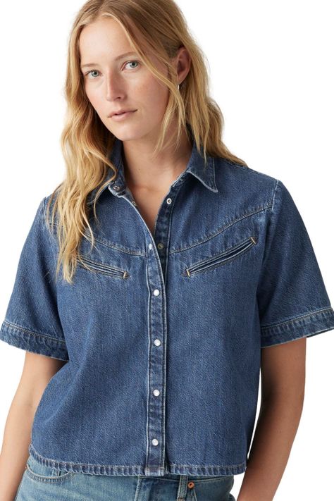 Camisa Mujer Rinoa Camp Shirt Azul Levis 001SL-0001-2