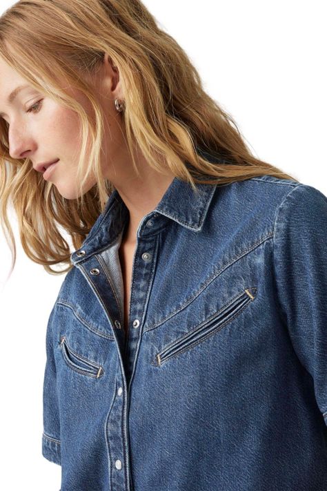 Camisa Mujer Rinoa Camp Shirt Azul Levis 001SL-0001-4