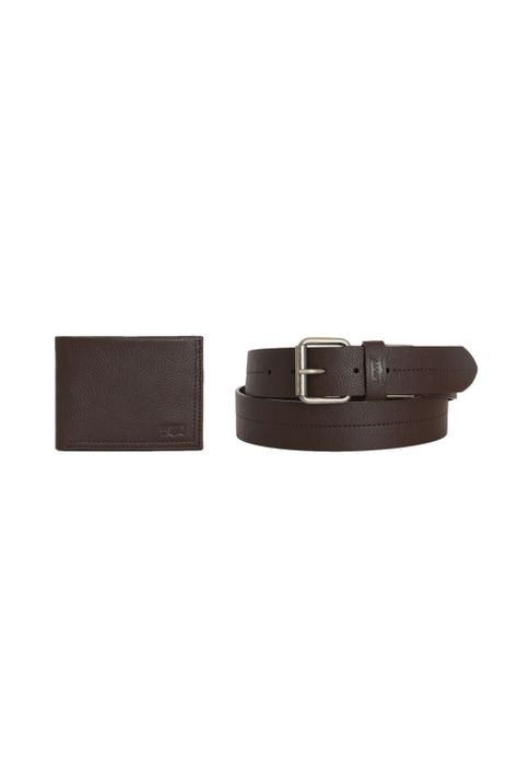 Billetera+Cinturón Hombre Café Levis 87692-0013-0