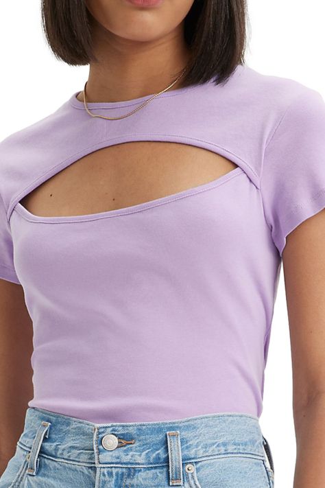 Polera Mujer Radio Cut Out Top Morado Levis A6741-0003-3