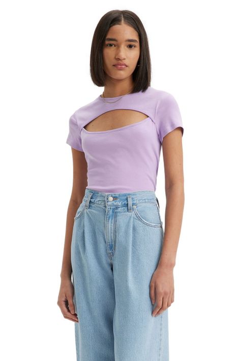 Polera Mujer Radio Cut Out Top Morado Levis A6741-0003-0