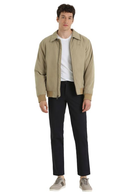 Chaqueta Hombre Microtwill Bomber Slim Fit Khaki 95868-0005-3