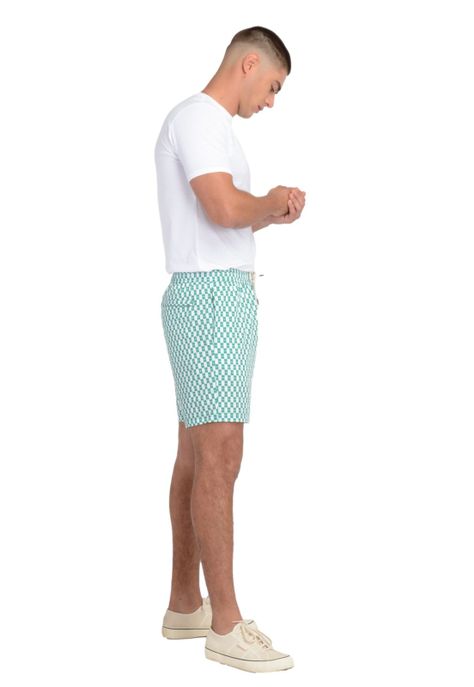 Traje de Baño Hombre Regular Fit Print Verde-2