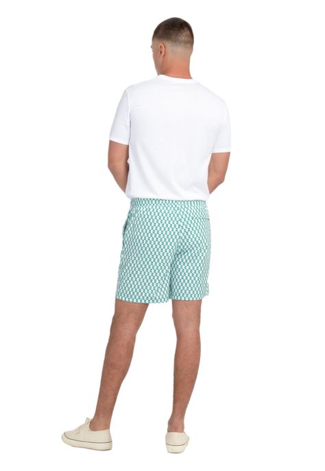 Traje de Baño Hombre Regular Fit Print Verde-3