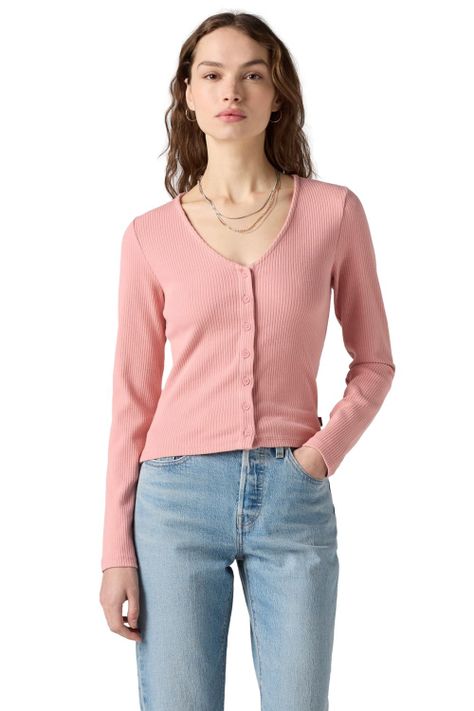 Polera Mujer Muse Ls Tee Rosado Levis A8783-0013-0