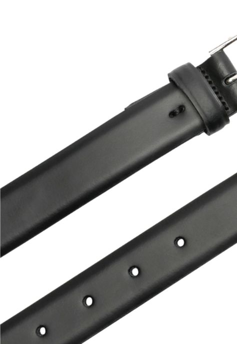 Cinturón de Cuero de Una Cara Negro 87734-0005-2