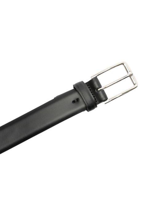 Cinturón de Cuero de Una Cara Negro 87734-0005-3