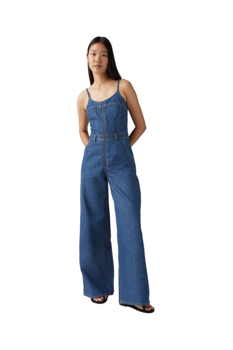 Enterito Mujer Bustier Jumpsuit Azul Levis 001WC-0003-0