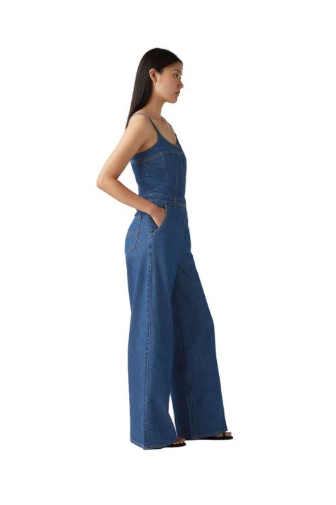Enterito Mujer Bustier Jumpsuit Azul Levis 001WC-0003-1