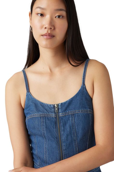 Enterito Mujer Bustier Jumpsuit Azul Levis 001WC-0003-4