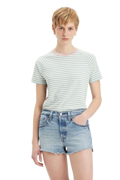 Polera Mujer Regular Fit Celeste Levis A8786-0003-0