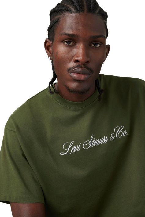 Polera Hombre Vintage Fit Graphic Tee Verde Levis 87373-0327-3