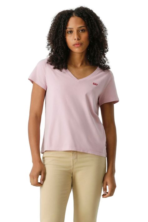 Polera Mujer Perfect Vneck Rosado Levis 85341-0103-0