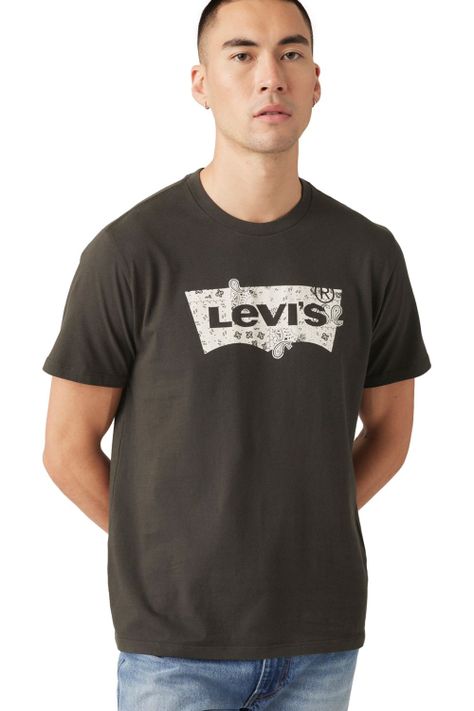 Polera Hombre Graphic Crewneck Tee Negro Levis 22491-1656-2