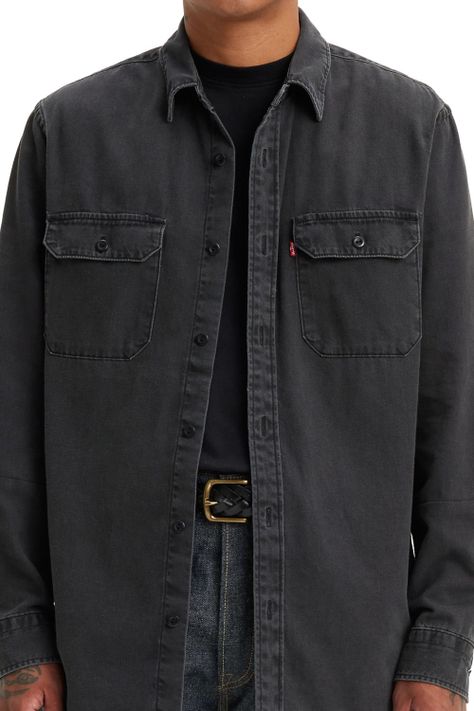 Camisa Hombre Relaxed Fit Worker Negro Levis 19573-0216-2