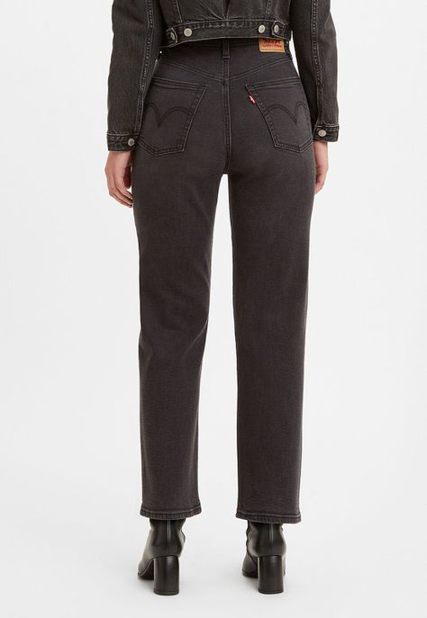 Jeans Mujer Ribcage Straight Ankle Negro Levis 72693-0134-2
