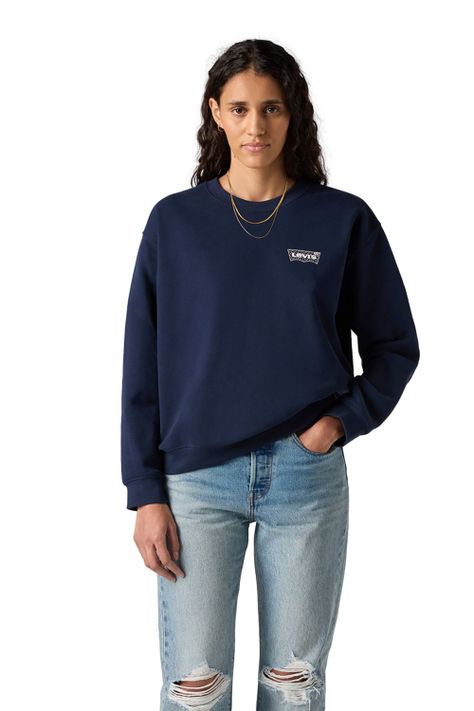 Polerón Mujer Gr Everyday Crew Azul Levis A8800-0049-0