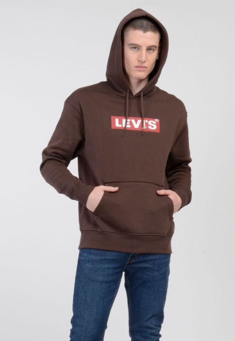 Polerón Hombre con Capucha Gráfico Café Levis 38479-0133-0