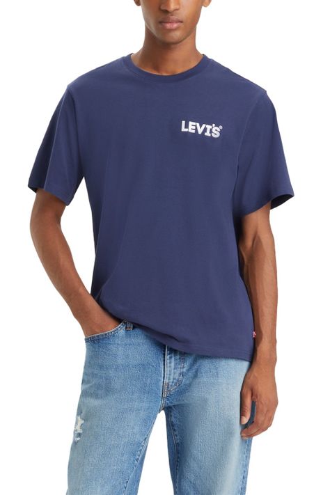 Polera Hombre Ss Relaxed Fit Tee Azul Levis 16143-1343-0