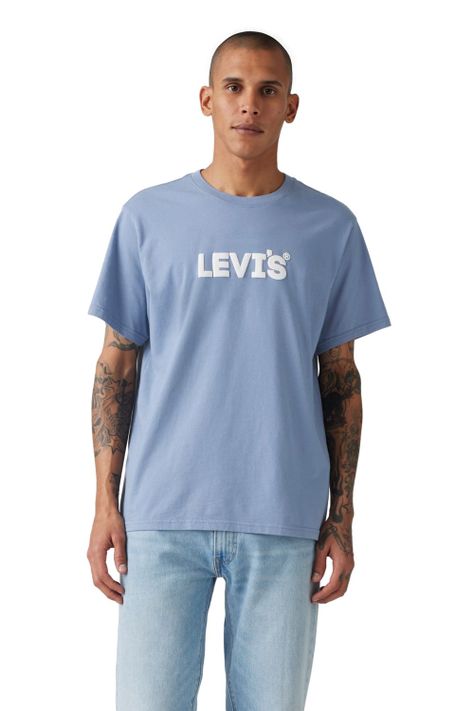 Polera Hombre SS Relaxed Fit Celeste Levis 16143-1813-0