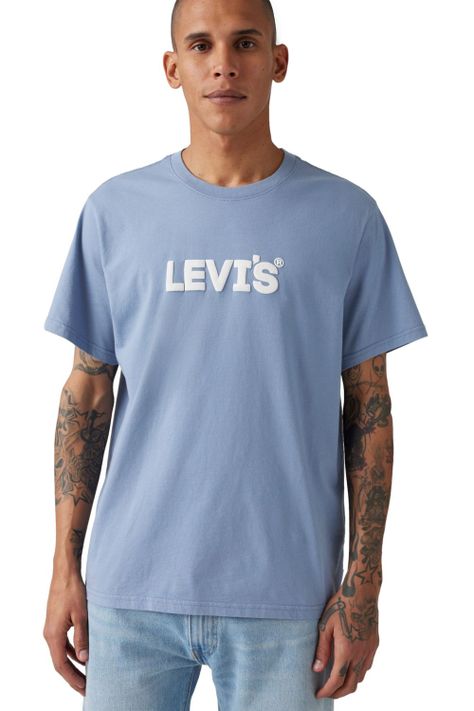 Polera Hombre SS Relaxed Fit Celeste Levis 16143-1813-2