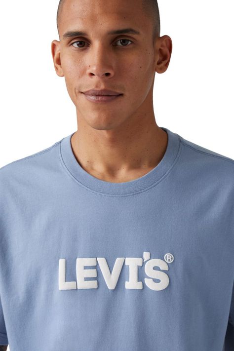 Polera Hombre SS Relaxed Fit Celeste Levis 16143-1813-3