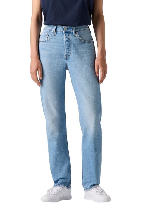 Jeans Mujer 501 Celeste Levis 12501-0568-0