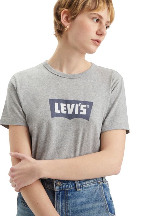 Polera Mujer Regular Fit Gris Levis A8802-0001-2