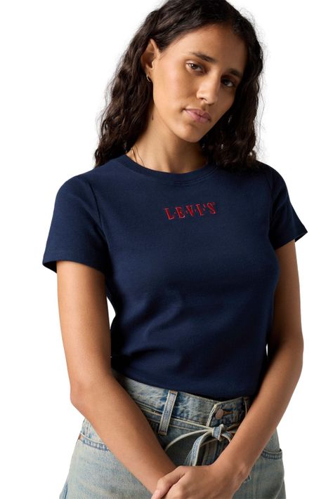 Polera Mujer Gr Essential Tee Azul Levis 001MY-0003-2