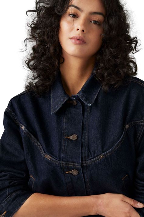 Chaqueta Mujer 90s Trucker Western Azul Levis 001WO-0001-3