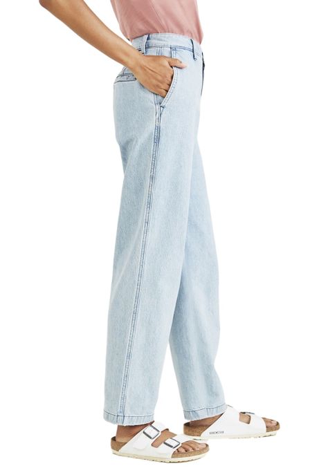 Pantalón Mujer Chino Straight Fit Azul A1073-0024-1