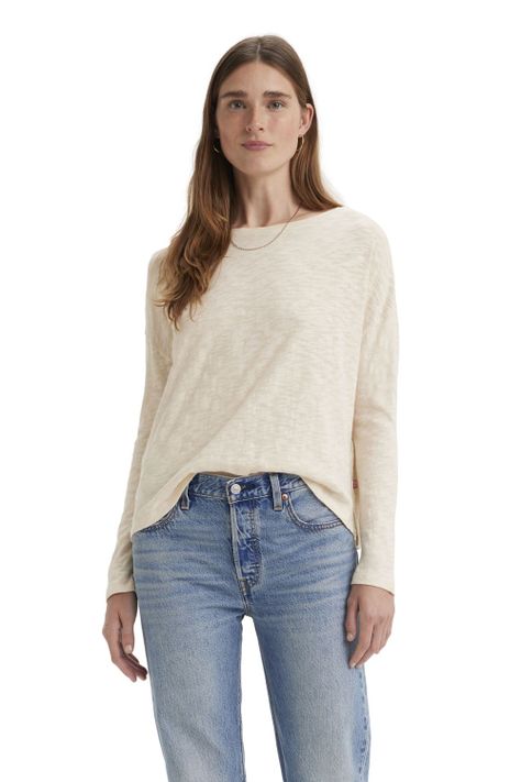 Polera Mujer Margot Long Sleeve Beige Levis A7248-0003-0