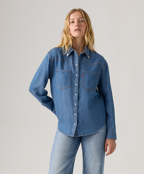 Camisa Mujer Teodora Western Azul Levis A7244-0075-0