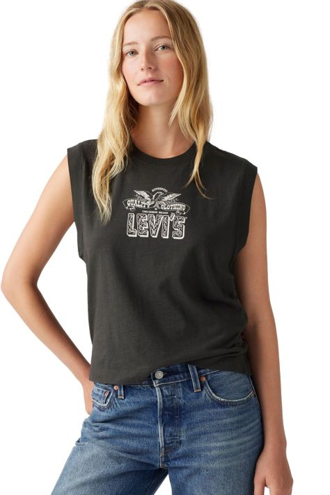 Polera Mujer Gr Boxy Tank Negro Levis 001MW-0001-0
