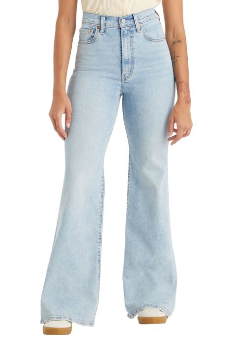 Jeans Mujer Ribcage Bells Celeste Levis A7503-0004-0