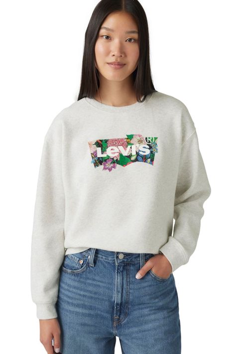 Polerón Mujer Gr Everyday Crew Blanco Levis A8800-0039-2