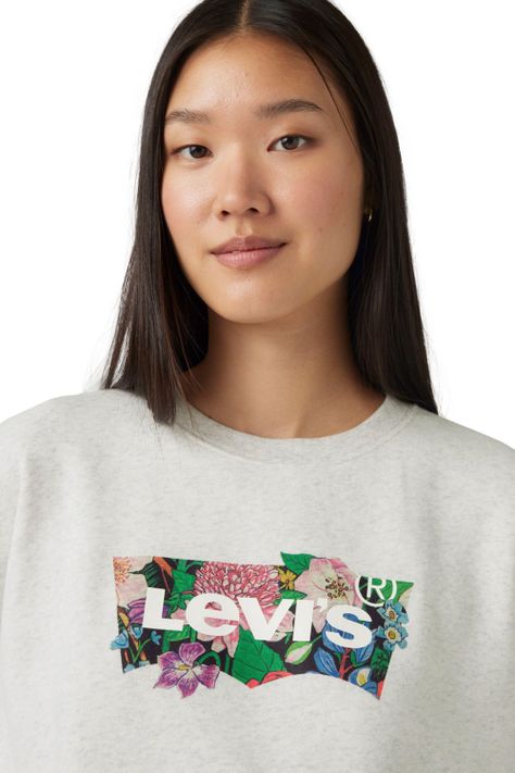 Polerón Mujer Gr Everyday Crew Blanco Levis A8800-0039-3