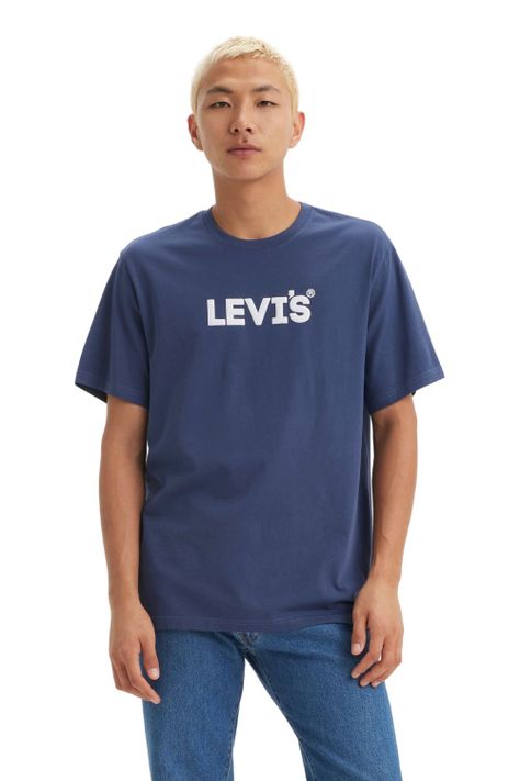 Polera Hombre Ss Relaxed Fit Tee Azul Levis 16143-1569-0