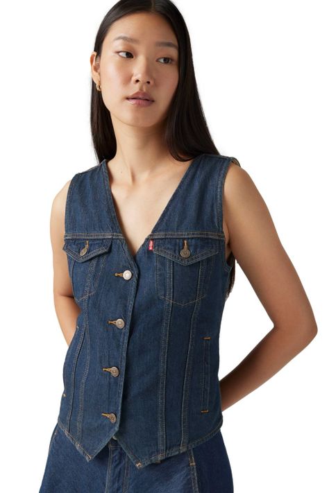 Chaqueta Mujer Loose Vest Azul Levis 001T9-0003-2