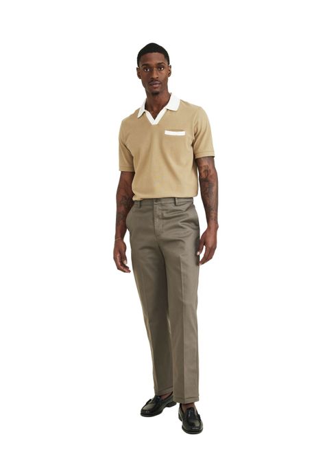 Pantalón Hombre Stain Defender Straight Fit Café A5210-0003-3