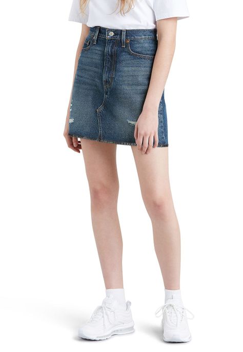 Falda Mujer High Rise Azul Levis 79752-0002-0