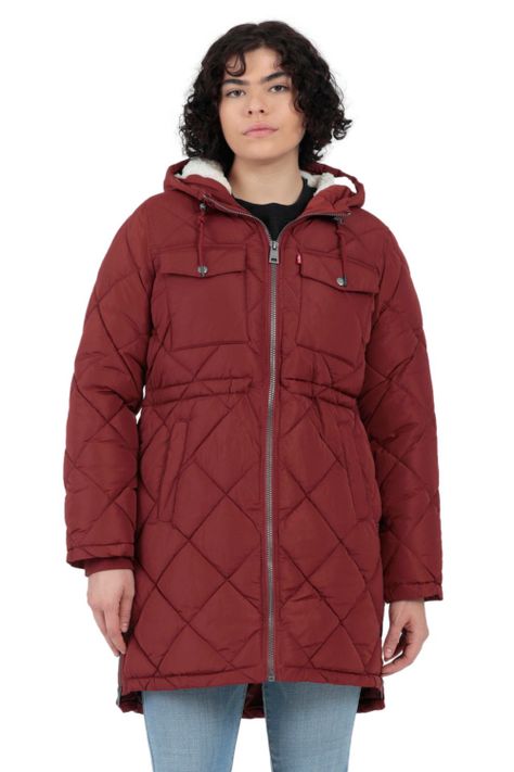 Chaqueta Mujer Parka Burdeo Chiporro Levis 59544-0171-0