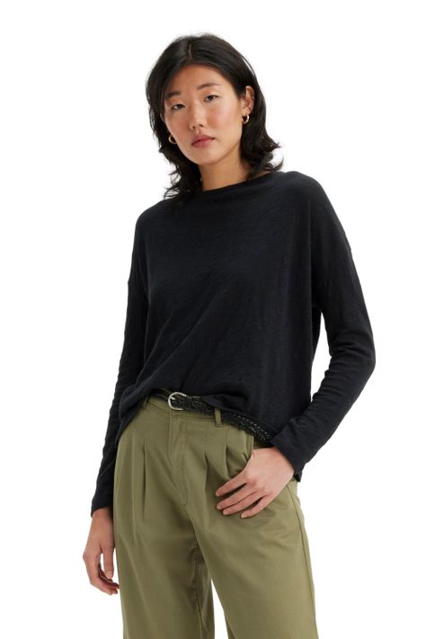 Polera Mujer Margot Long Sleeve Negro Levis A7248-0012-0
