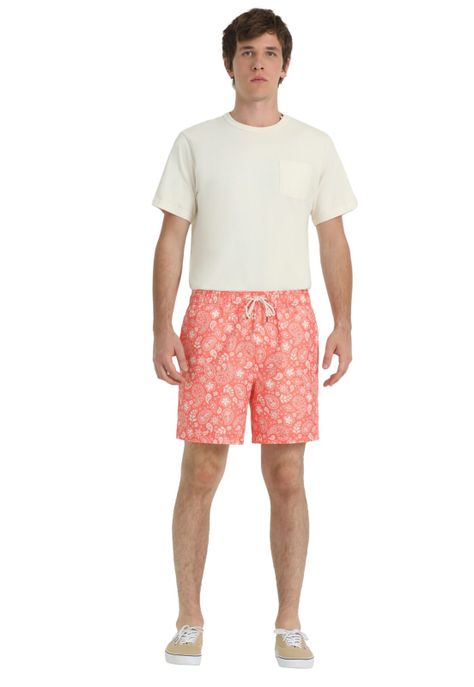Traje de Baño Hombre Regular Fit Anaranjado D0209-0006-4