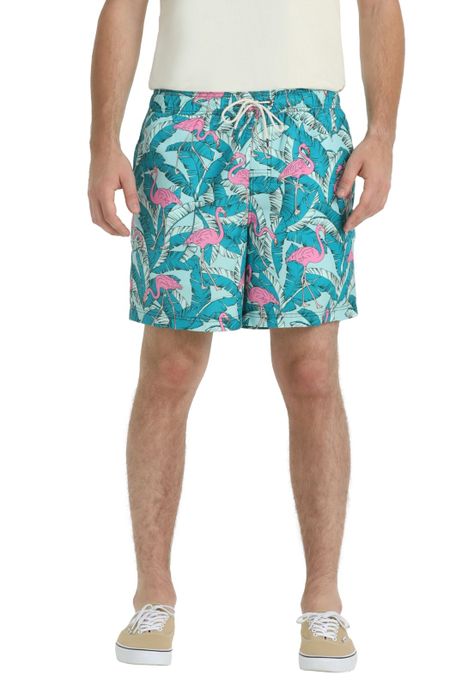 Traje de Baño Hombre Regular Fit Flamingo Jungle D0209-0009-0