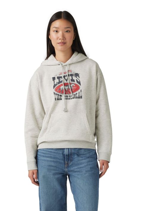 Polerón Mujer Graphic Everyday Hoodie Gris Levis A8801-0027-0