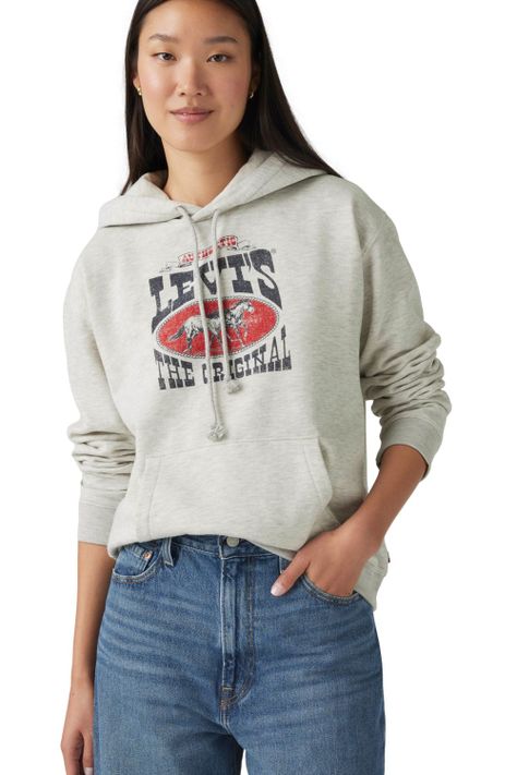 Polerón Mujer Graphic Everyday Hoodie Gris Levis A8801-0027-2