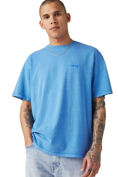 Polera Hombre Red Tab Vintage Tee Azul Levis A0637-0114-2