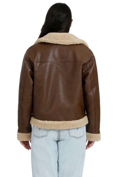 Chaqueta Mujer Faux Sherling Café Levis 59544-0281-2